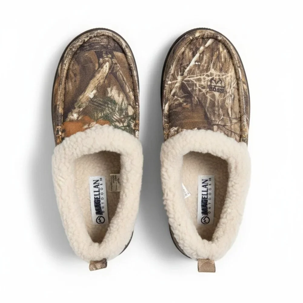 Magellan Outdoors Boys' Slippers Realtree Edge Camo 4 NEW